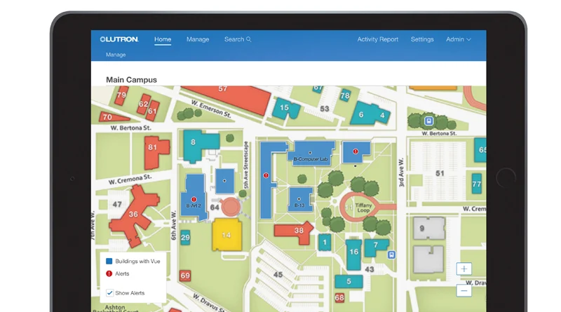 Lutron Vive Design System designer software, this is a picture of the design software for Vive