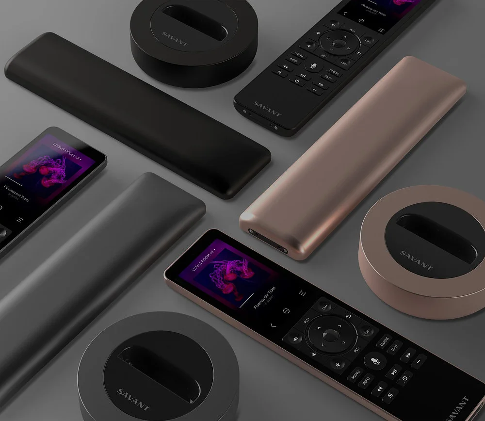 Savant remote controls and app accessories