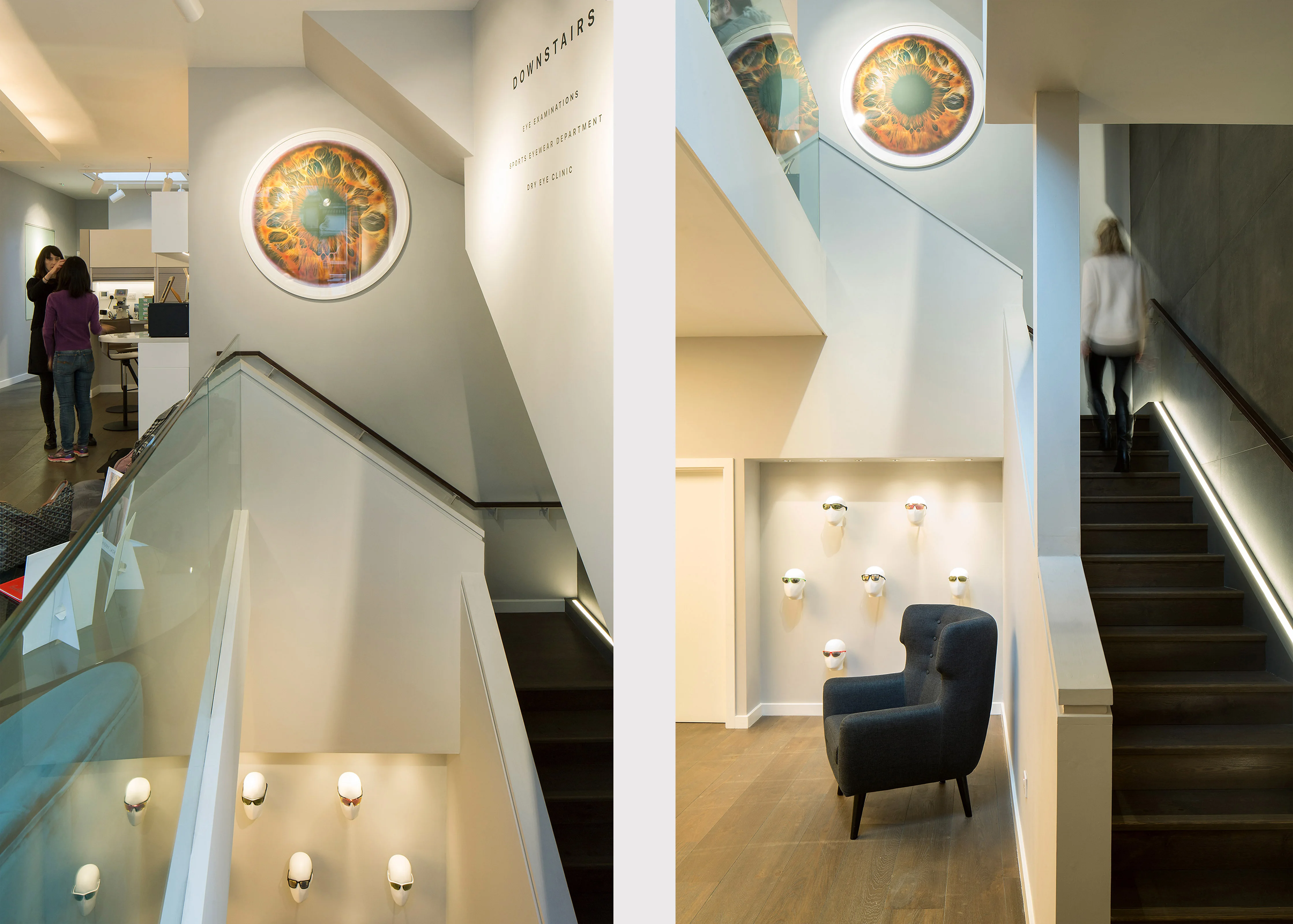 Great Portland Street Lutron Stairs and