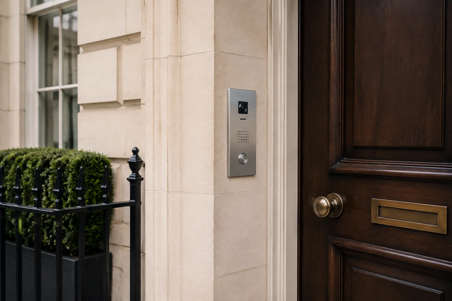 Video intercom at a London entrance