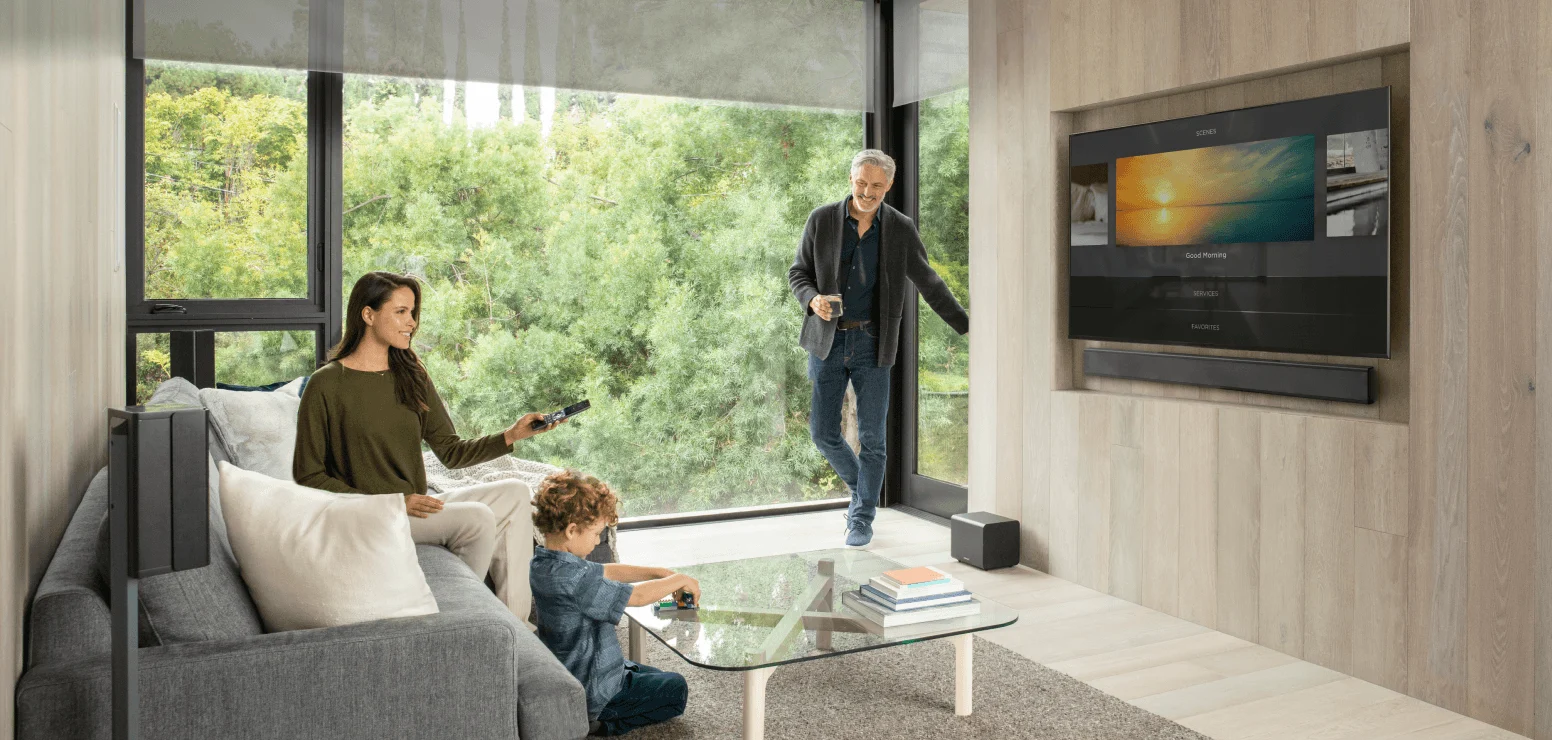 Modern home interior controlled by Savant