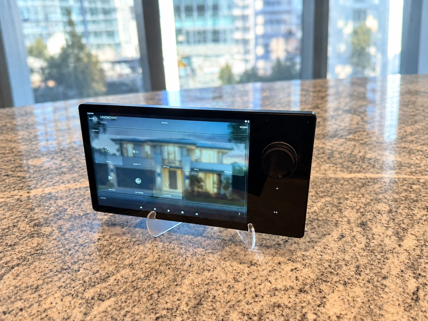Landscape Savant Touch display photographed at the Denver demonstration