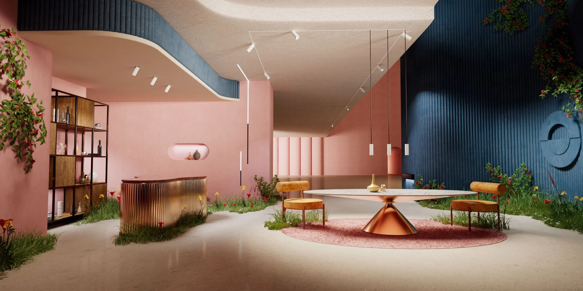 Orluna architectural light fittings displayed on a table