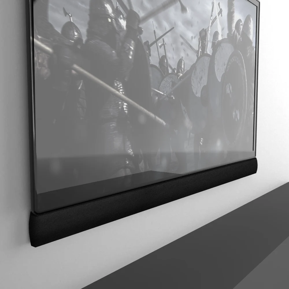Concealed speaker fitted into a wall