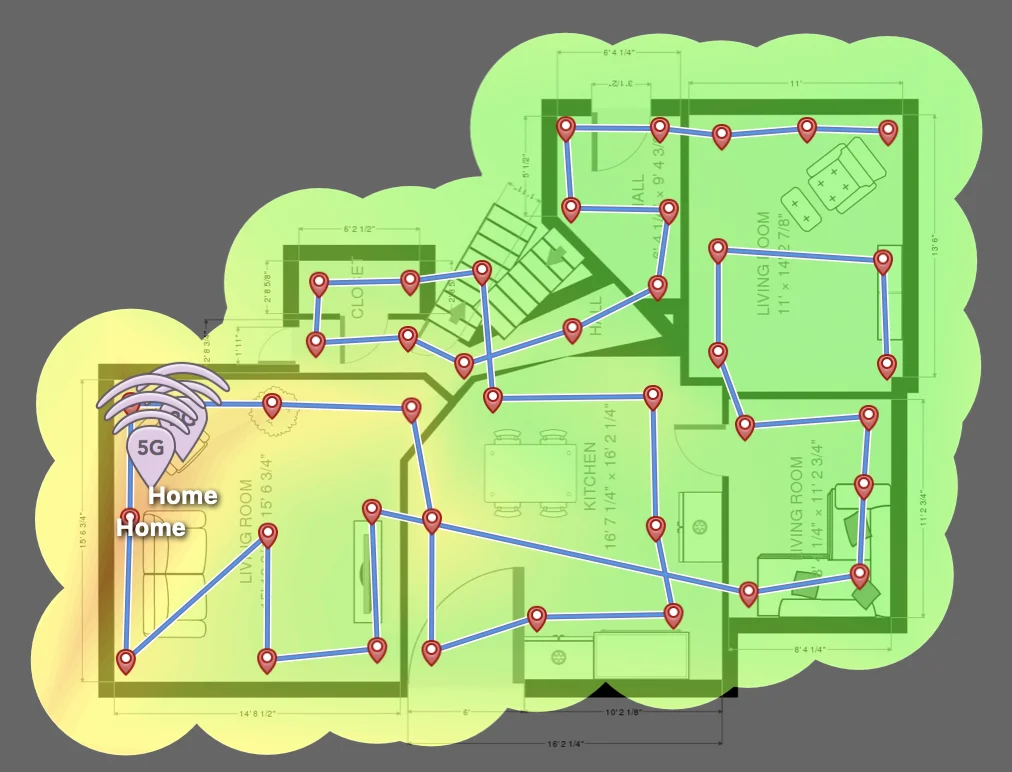 Home Network Installation and Installers heatmap diagram