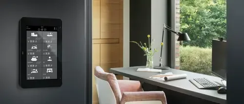 KNX wall control beside a window