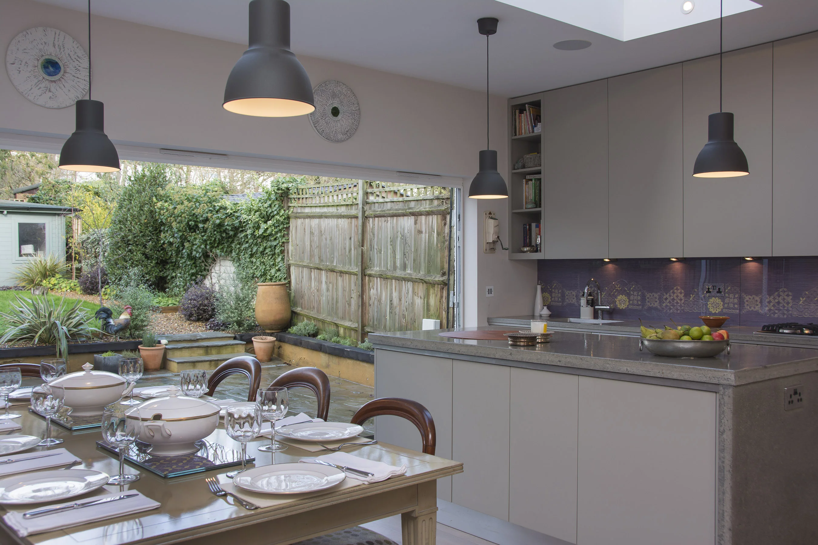 Swains Lane N6 Lutron Ra2 Select Pendants