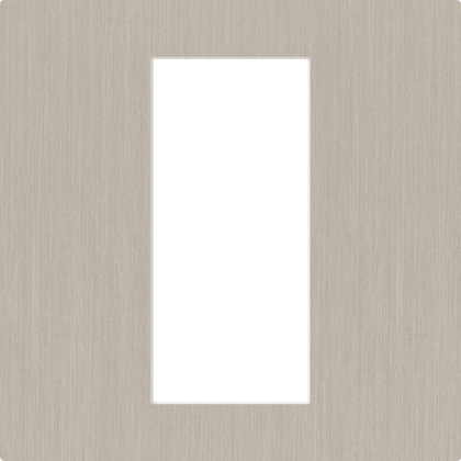 Lutron Palladiom single-column keypad in Satin Nickel