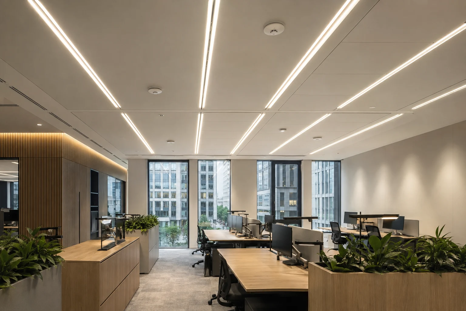 Illustration of commercial lighting control