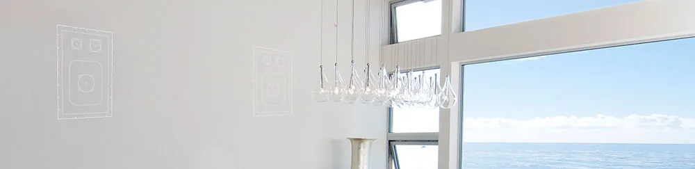 Bright interior with concealed speaker installation