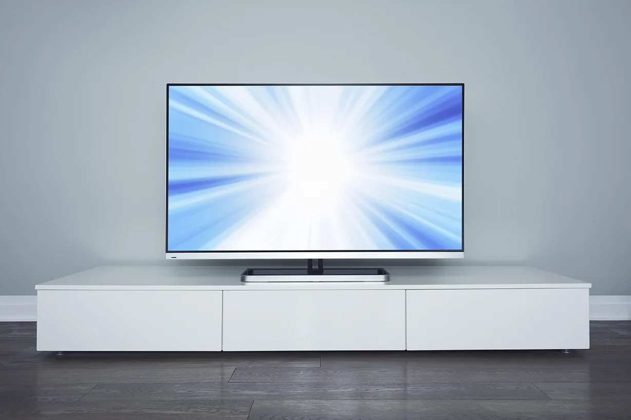 Television and media cabinet for an integrated home AV system