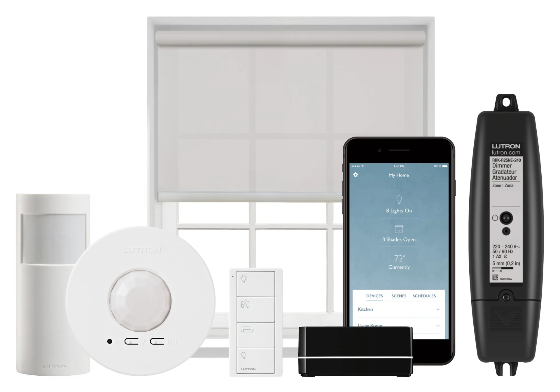 Lutron RA2 Select lighting control components